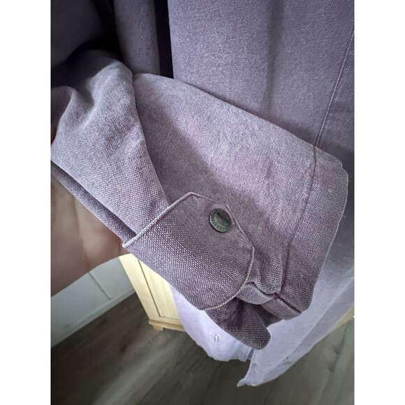 Vintage The Australian Outback Collection Canvas Cotton Duster Coat Jacket SZ L - Picture 7 of 15